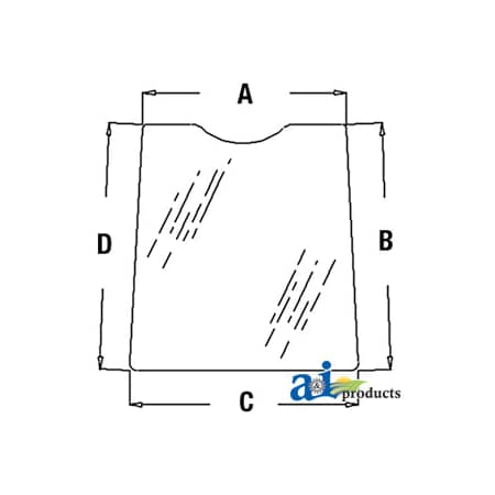 A & I Products Glass, Door, Upper (LH) 38" x30.5" x6" A-T133335